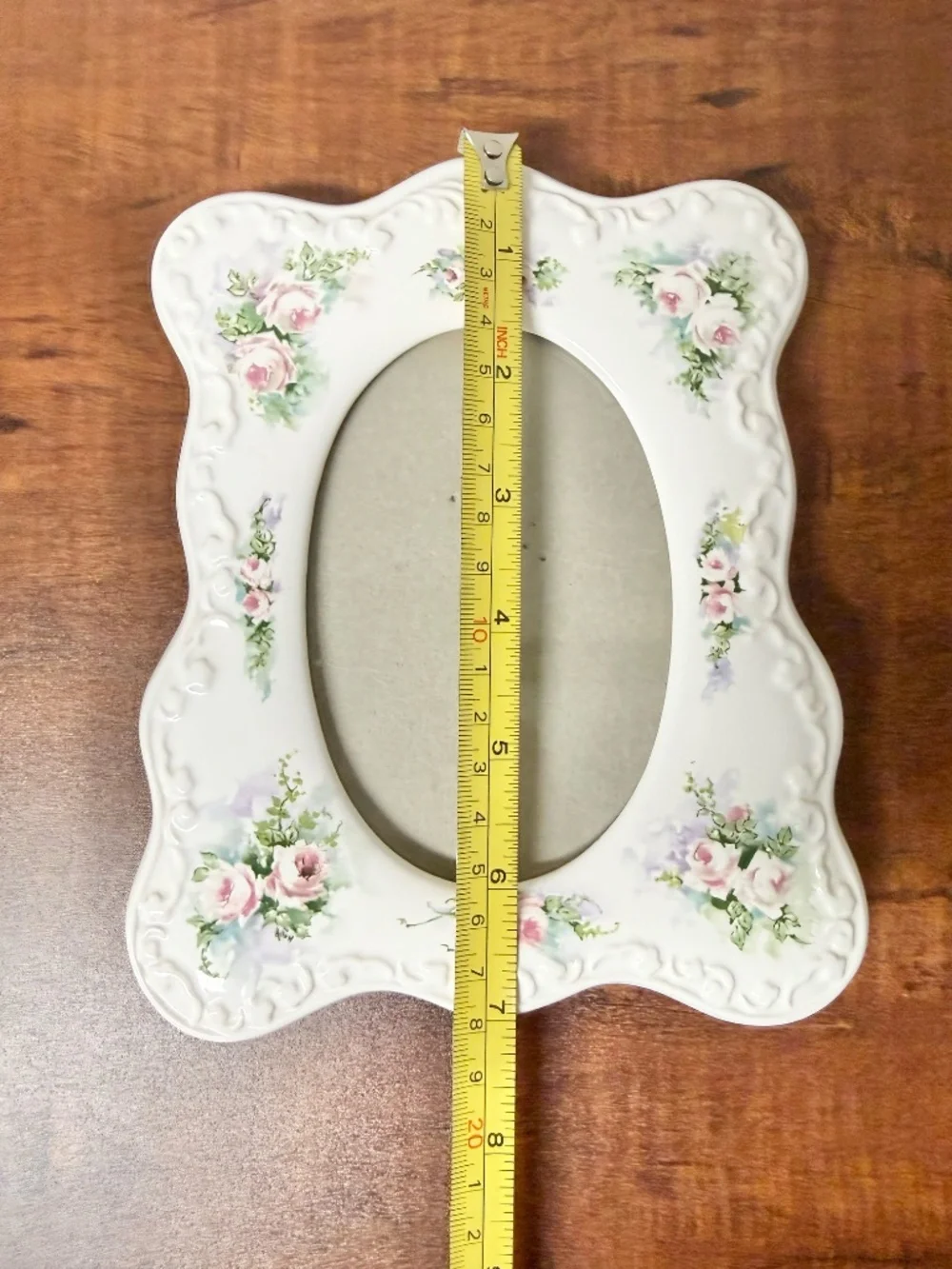 Vintage Terragrafics 1988 Floral Oval Frame